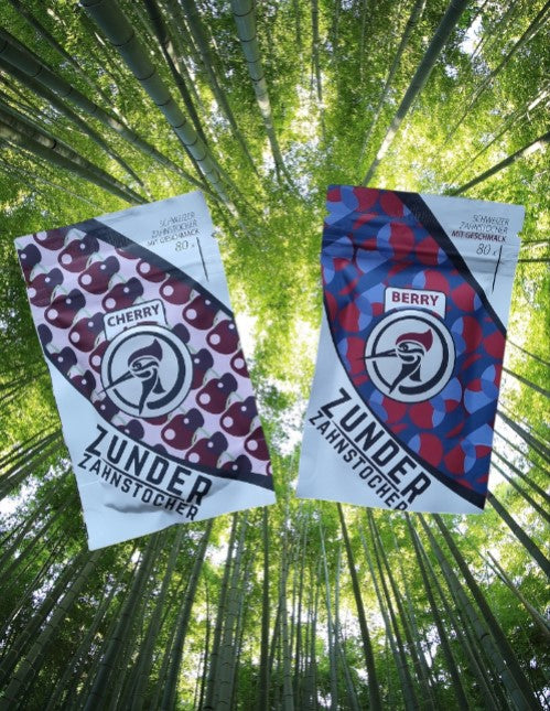 2 x Zunder Zahnstocher mit Geschmack Berry , Cherry ( Nikotinfrei )