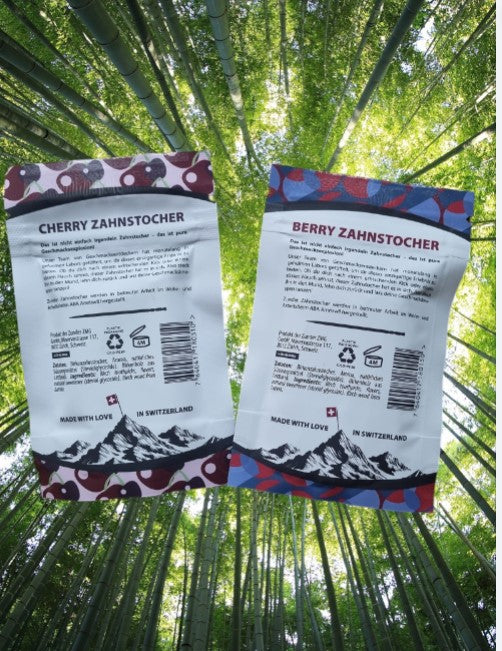 2 x Zunder Zahnstocher mit Geschmack Berry , Cherry ( Nikotinfrei )