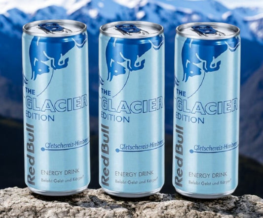 3 x Red Bull Gletschereis Himbeere Energy Drink Dose Glacier Edition (inkl. Pfand)