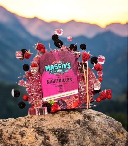 Bundle Massiv`s Zahnstocher Geschmack Berrymix + Redbull Gletschereis Himbeere (inkl.Pfand)