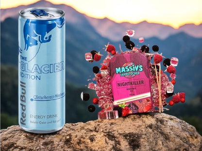 Bundle Massiv`s Zahnstocher Geschmack Berrymix + Redbull Gletschereis Himbeere (inkl.Pfand)