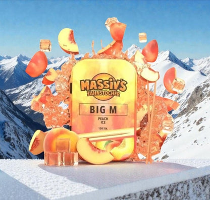 Bundle Redbull Gletschereis Himbeere + Massiv´s Zahnstocher Geschmack Peach Ice