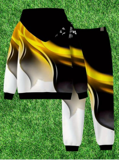 Trainingsanzug Jogginganzug Freizeit Sport Hoodie Hose Kapuze 2 teilig