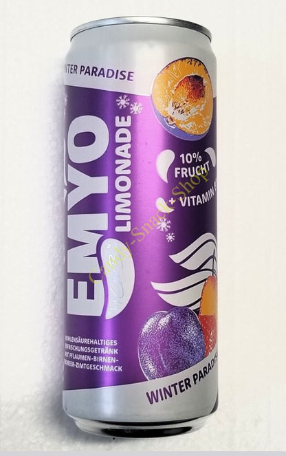 Emyo Winter Edition Limonade 0,33ml Dose (inkl. Pfand 0,25€) Pflaume Birne Erdbeere Zimt