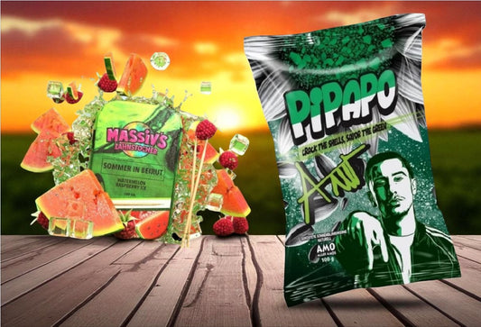 Bundle Massiv's Zahnstocher Geschmack Watermelon Raspberry + GRATIS Pipapo Amo Sonnenblumenkerne Naturell