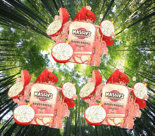 3 x Massiv's Zahnstocher mit Geschmack Bruderherz Dragonfruit Ice
