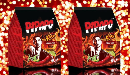 2 x PIPAPO AMO Knax Chips  Flama Roja Snack (Red)