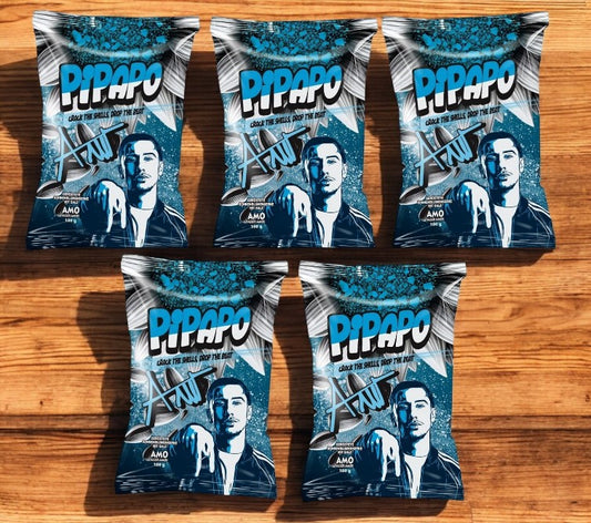 5 x Pipapo Amo geröstete Sonnenblumenkerne mit Salz - Blaue Edition 100g