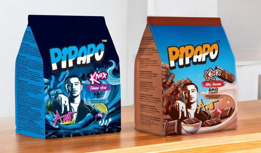 Bundle PIPAPO AMO Knax Chips Flama Azul + Milky Chocolate ( Milch Schokolade )