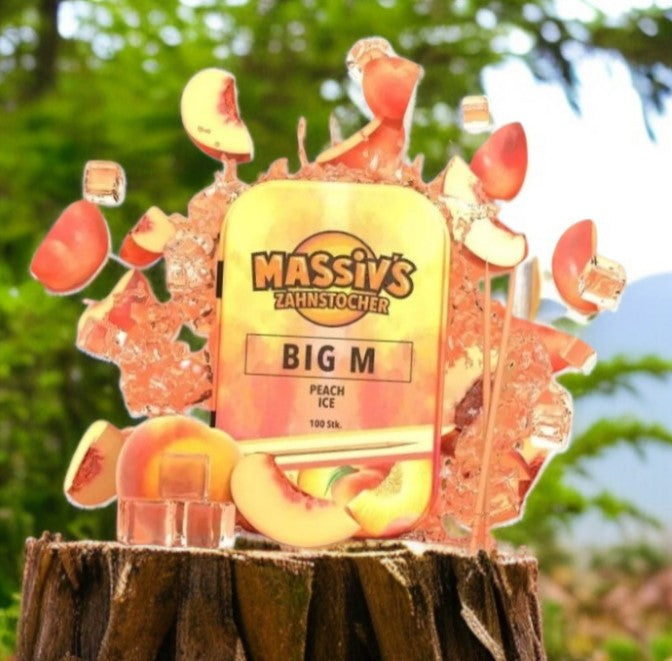 2 x Massiv's Zahnstocher Geschmack BIG M Peach , SOMMER Watermelon Raspberry