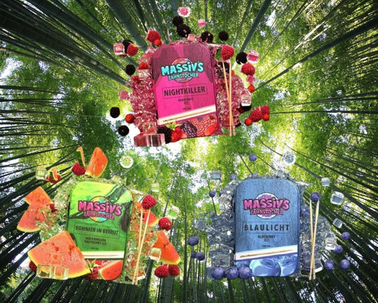 3 x Massiv's Zahnstocher Geschmack Berrymix , Watermelon Raspberry , Blueberry