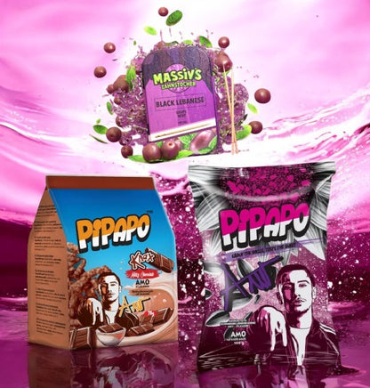 Bundle Massiv`s Zahnstocher Geschmack Grape + PIPAPO AMO Knax + Sonnenblumenkerne Popcorn