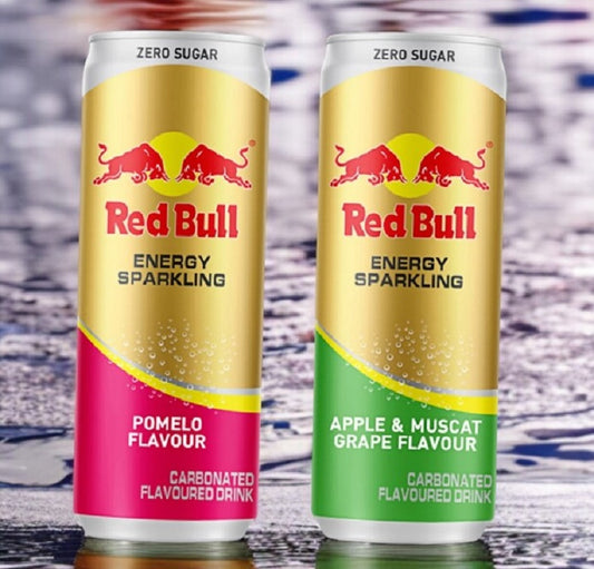 2 x Red Bull Zero Sugar Energy Drink Pomelo + Apple & Muscat Grape aus Thailand