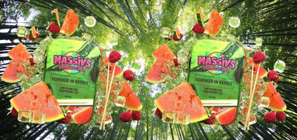 4 x Massiv's Zahnstocher Geschmack 2x Peach , 2x Watermelon Raspberry