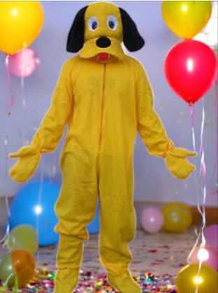 Hund Kostüm Fasching Fastnacht Karneval Faschingskostüm XL/XXL gelb