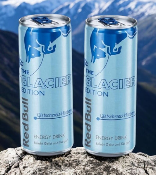 2 x Red Bull Gletschereis Himbeere Energy Drink Dose Glacier Edition (inkl. Pfand)