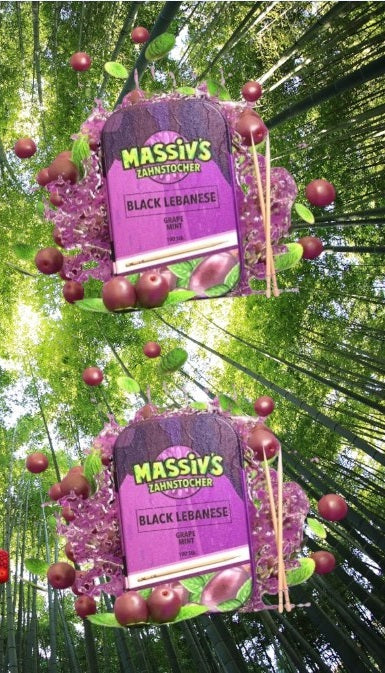 4 x Massiv's Zahnstocher Geschmack 2x NIGHTKILLER Berrymix , 2x BLACK LEBANESE Grape Mint