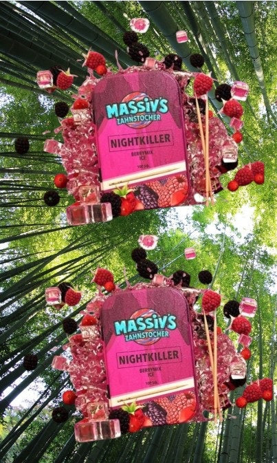 4 x Massiv's Zahnstocher Geschmack 2x NIGHTKILLER Berrymix , 2x BLACK LEBANESE Grape Mint