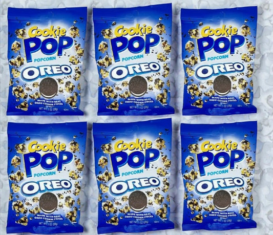 6 x Candy Cookie Pop Oreo Popcorn je 28g - mit Oreo Keksstückchen MHD 23.04.2026