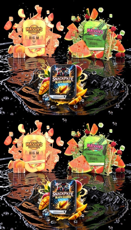 Bundle 6x Zahnstocher 4x Massiv's Geschmack + 2x Ehrenzahn Mango Energy Snackpate