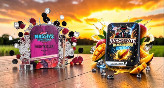 Bundle Massiv's Zahnstocher Geschmack Berrymix + Ehrenzahn Mango Energy Snackpate
