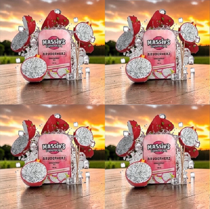 4 x Massiv's Zahnstocher mit Geschmack Bruderherz Dragonfruit Ice Drachenfrucht