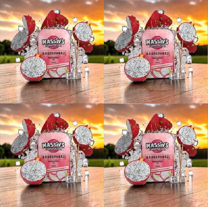 4 x Massiv's Zahnstocher mit Geschmack Bruderherz Dragonfruit Ice Drachenfrucht