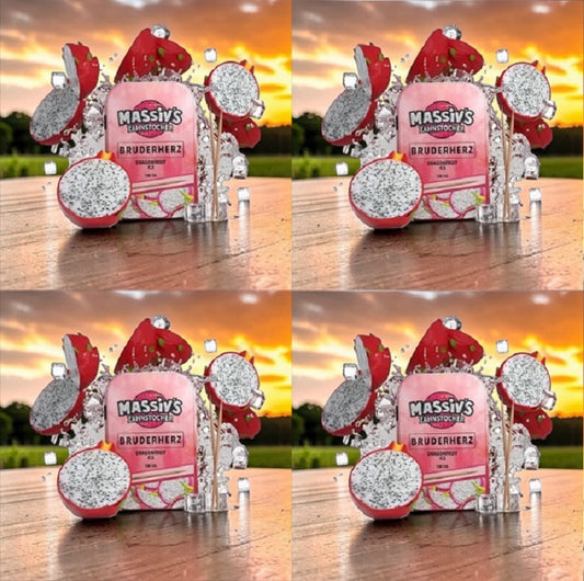 4 x Massiv's Zahnstocher mit Geschmack Bruderherz Dragonfruit Ice Drachenfrucht