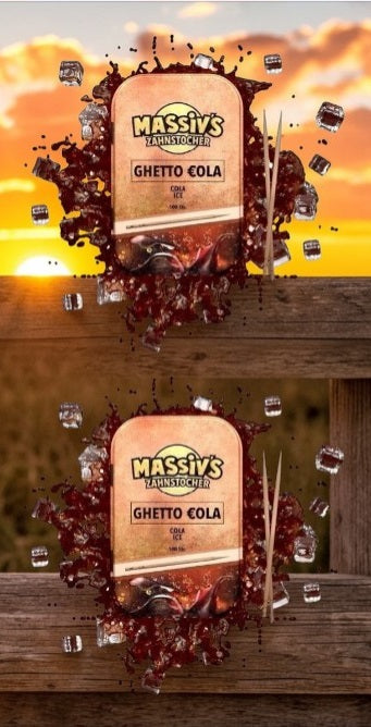 Bundle 6x Massiv Zahnstocher Geschmack Berrymix , Blueberry , Cola Ice