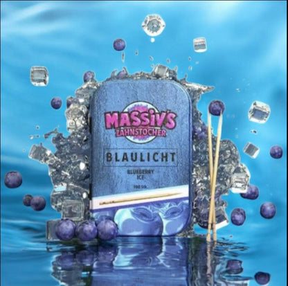 2 x Massiv Zahnstocher Geschmack Blueberry , Cola Ice Nikotinfrei