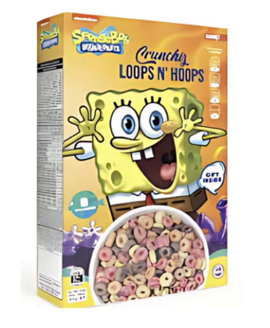SpongeBob Crunchiz Loops N' Hoops 375g
