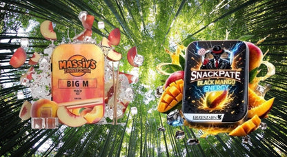 Bundle 2x Zahnstocher 1x Massiv Geschmack Peach  + 1x Snackpate Ehrenzahn Mango Energy