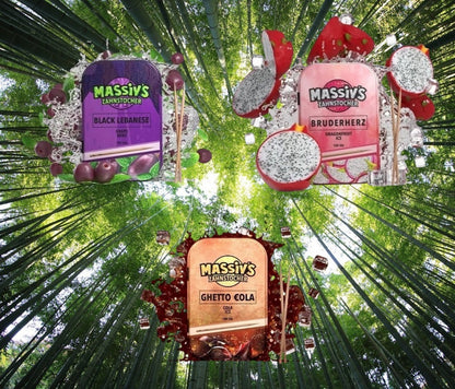 3x Massiv Zahnstocher Geschmack Grape Mint , Dragonfruit , Cola Ice