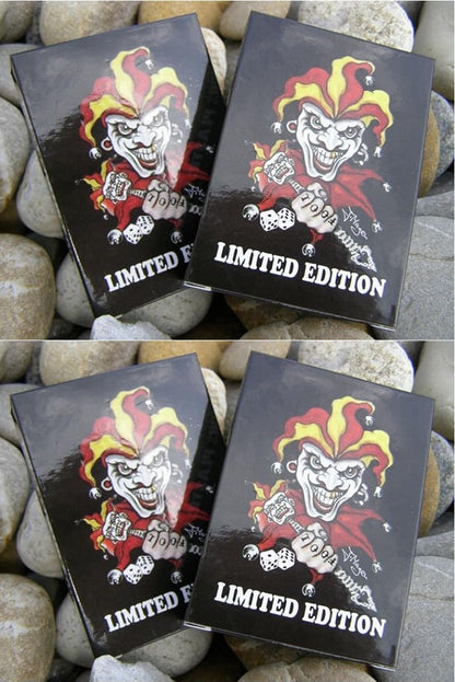 4 x Spiel Poker Karten 100% Plastik Tattoo Design Pokerkarten