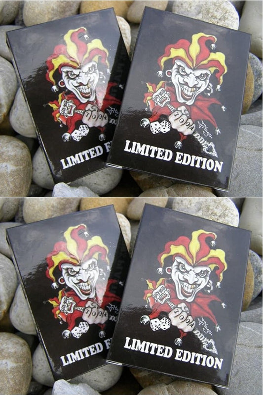 4 x Spiel Poker Karten 100% Plastik Tattoo Design Pokerkarten
