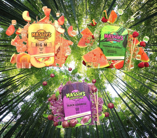 3 x Massiv's Zahnstocher mit Geschmack Peach , Watermelon Raspberry , Grape Mint