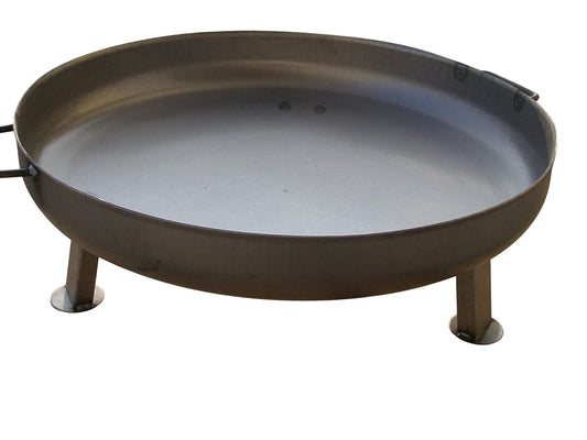 Feuerschale 80 cm Stahl Klöpperboden Dreibein Grill dicke ca. 2,2 / 2,5 mm