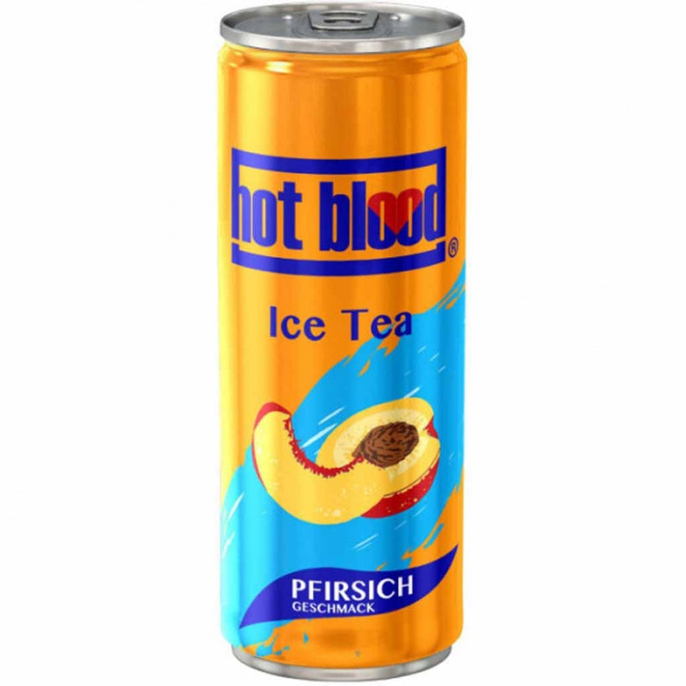 hot blood Ice Tea Pfirsich Eistee Schwarztee Extrakt Pfirsich Geschmack (inkl. Pfand )