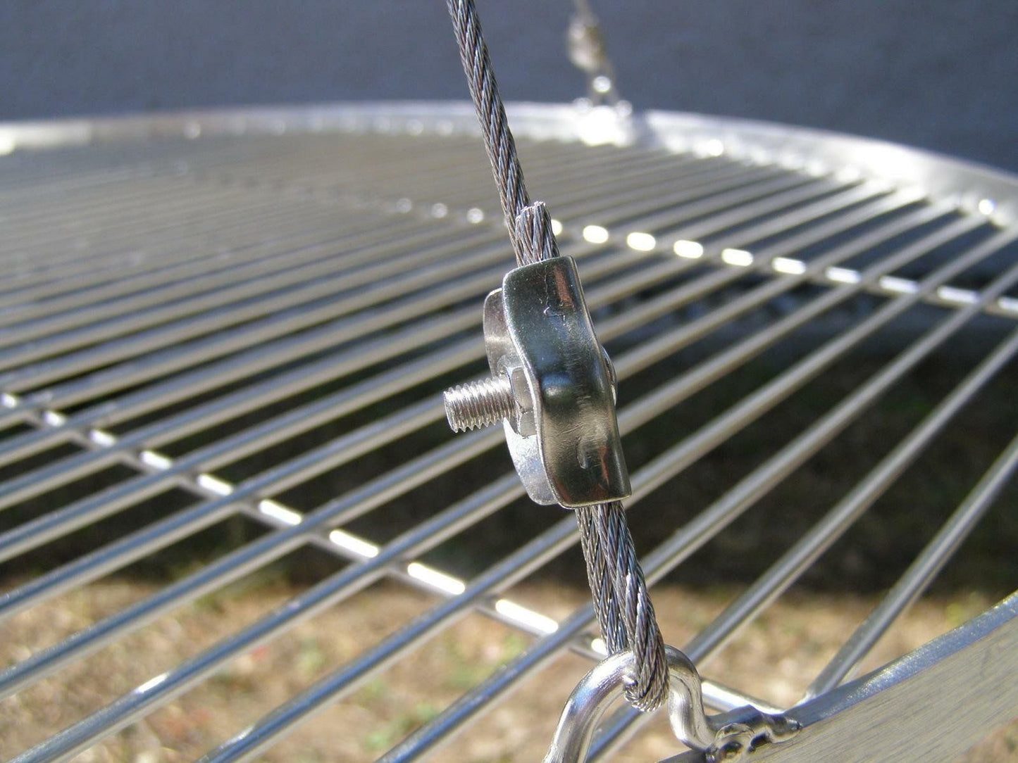 Edelstahl Grillrost 65 cm für Feuerschale Schwenkgrill Grill Eigenbau