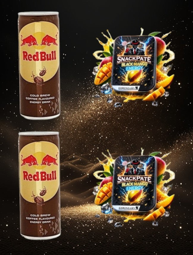 Bundle 2x Redbull Energy Drink Brew Coffee Thailand (inkl. Pfand) + 2x Zahnstocher Mango Energy Snackpate
