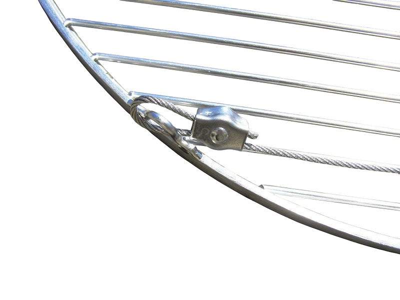 80 cm Grillrost Edelstahl + Seil für Schwenk Grill Rundgrill Feuerschale Dreibein