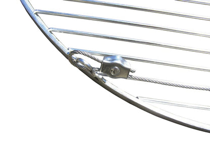 80 cm Grillrost Edelstahl + Seil für Schwenk Grill Rundgrill Feuerschale Dreibein
