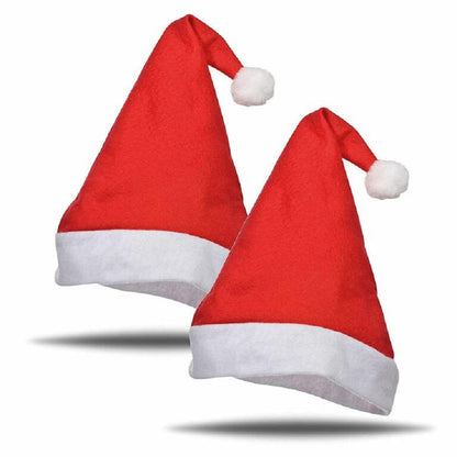 Weihnachtsmütze für Kinder rot weiß mit Bommel