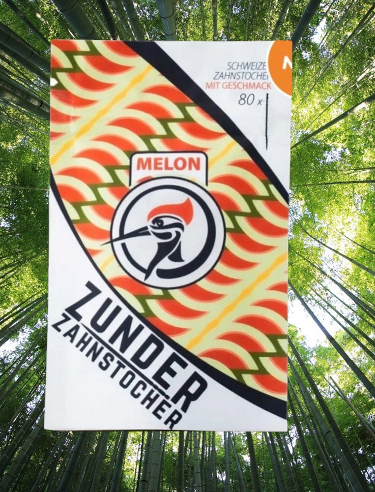 3 x Zunder Zahnstocher mit Geschmack Lime Apple Melon
