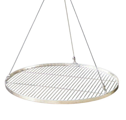 80 cm Grillrost Edelstahl + Seil für Schwenk Grill Rundgrill Feuerschale Dreibein