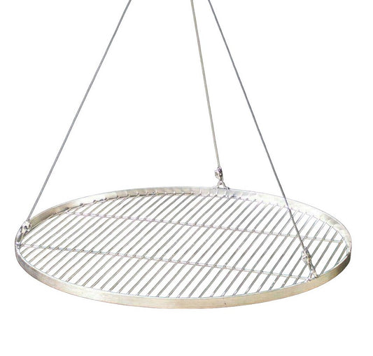 80 cm Grillrost Edelstahl + Seil für Schwenk Grill Rundgrill Feuerschale Dreibein